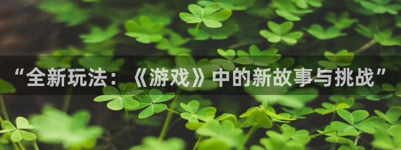辉达娱乐网页版地址：“全新玩法：《游戏》中的新故事与挑战”